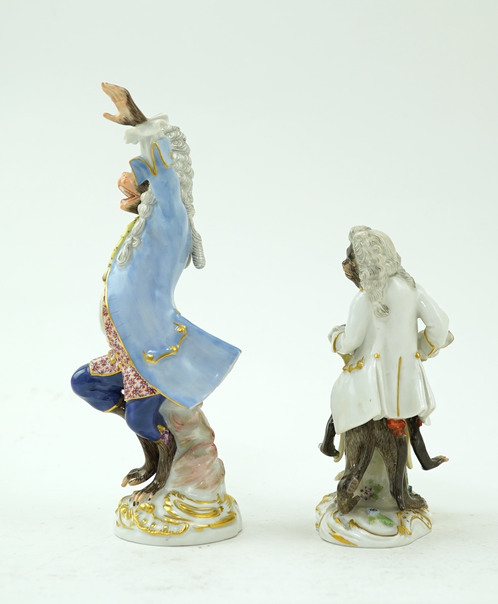 A Meissen group of apple pickers, 19th century